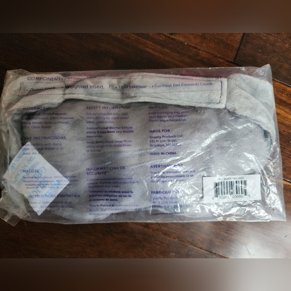 New - Gravity Weighted Sleep Mask - Picture 2 of 2